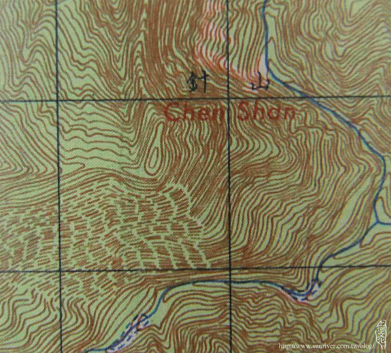 針山的故事與等高線地形圖：光復初期的美製針山地圖
